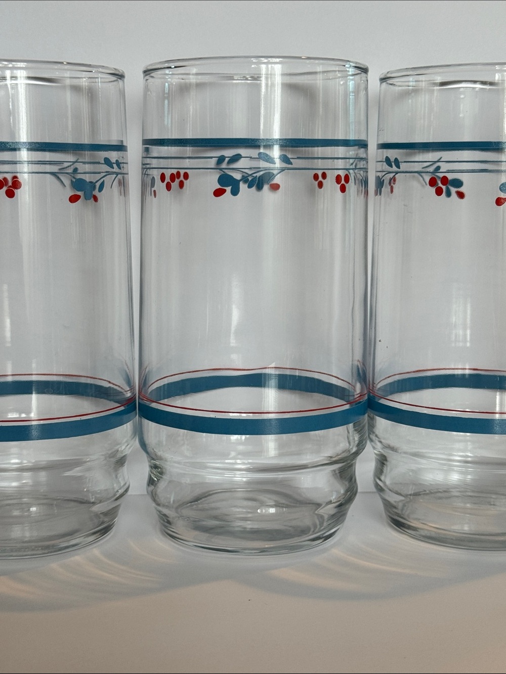 Vintage Corelle Tumblers - Country Violets (Set of 7)